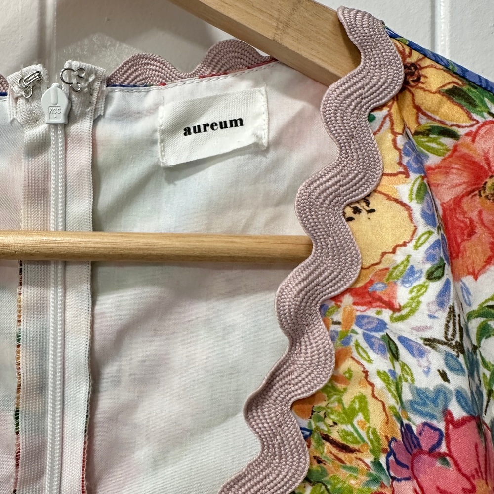 Aureum Madeleine Floral Multicolor Midi Dress - Picture 4 of 9